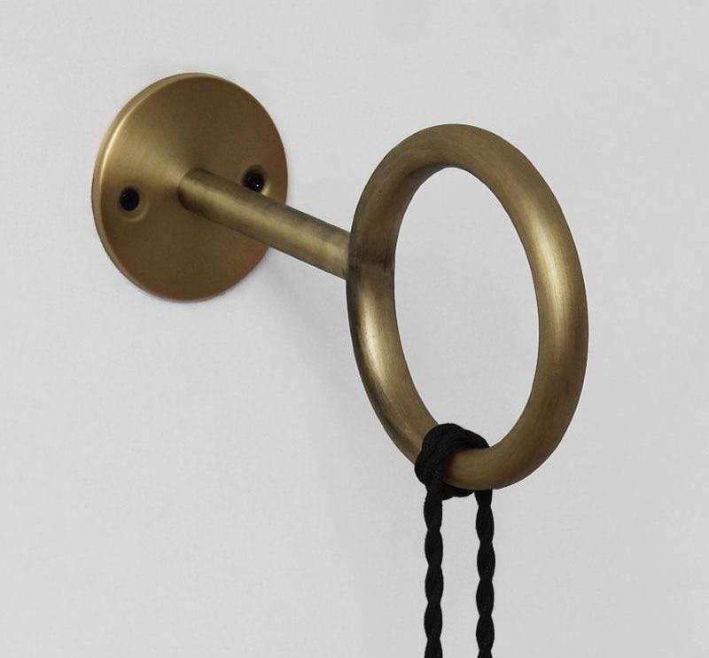 Freyza – Avita – Moderner nordischer Wandhalter für Glühbirnenringe