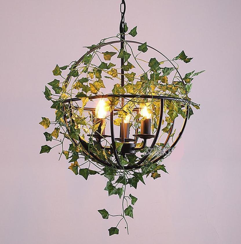 Freyza – Emory – Lampe suspendue vintage industrielle en forme de cage à oiseaux
