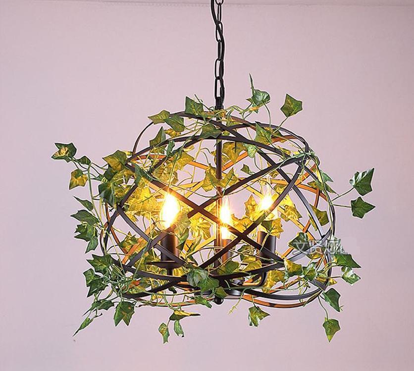 Freyza – Emory – Lampe suspendue vintage industrielle en forme de cage à oiseaux
