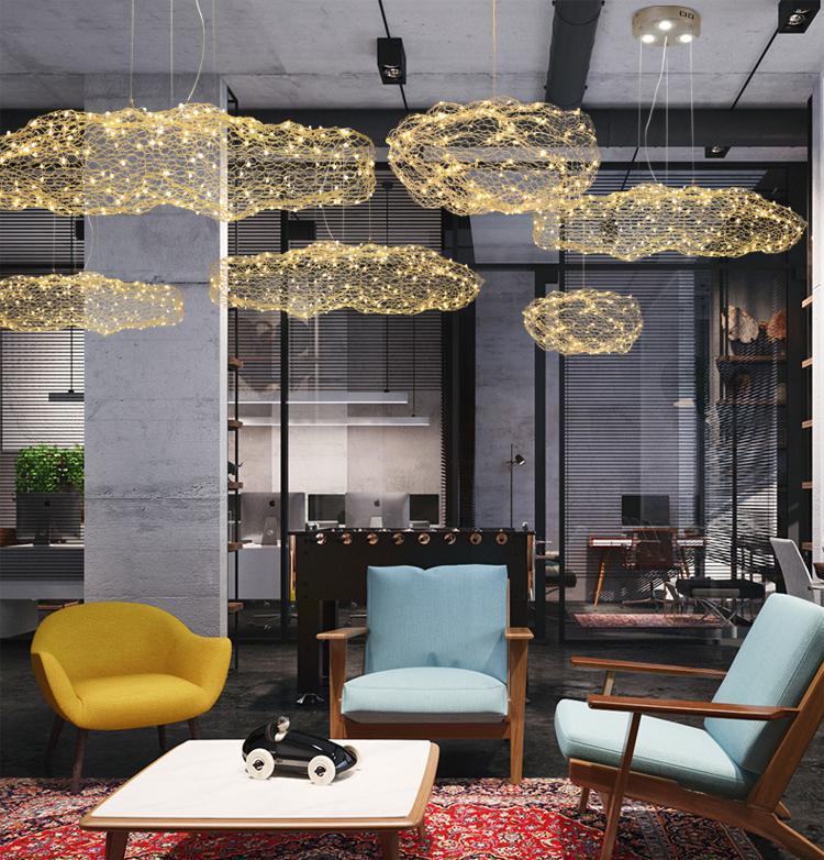 Freyza - Amica - Étoile Art déco moderne - Lampes nuageuses lumineuses à pois