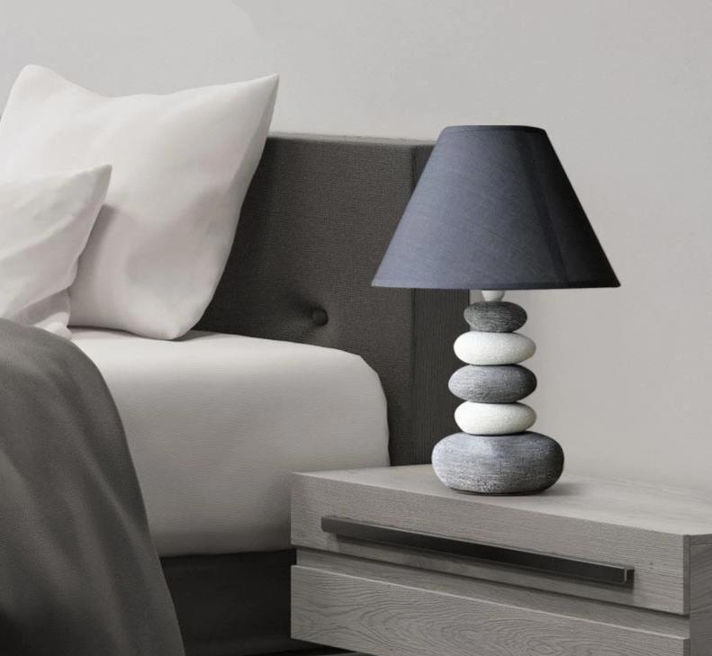 Freyza - Stonia - Modern Ceramic Stone Pile Lamp