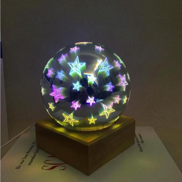 Freyza - Modern Art-Deco Crystal Ball Night Light