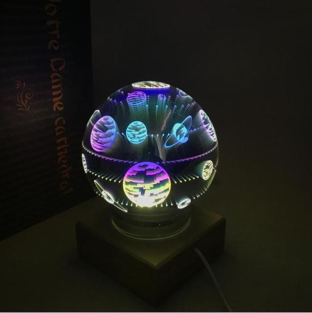 Freyza - Modern Art-Deco Crystal Ball Night Light