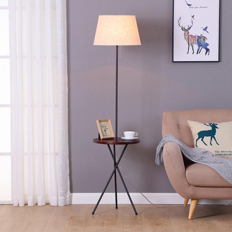 Freyza – Lance – Moderner nordischer Beistelltisch und Lampe
