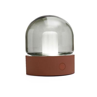 Freyza - Asher - Lampe de bureau à dôme en verre