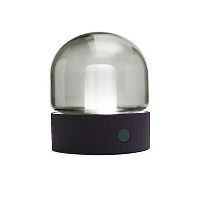 Freyza - Asher - Lampe de bureau à dôme en verre
