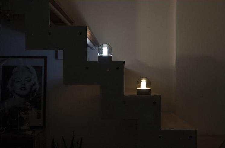 Freyza - Asher - Lampe de bureau à dôme en verre