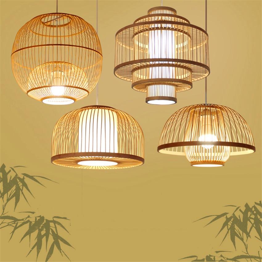 Freyza - Calico - Bamboo Pendant Hanging Light