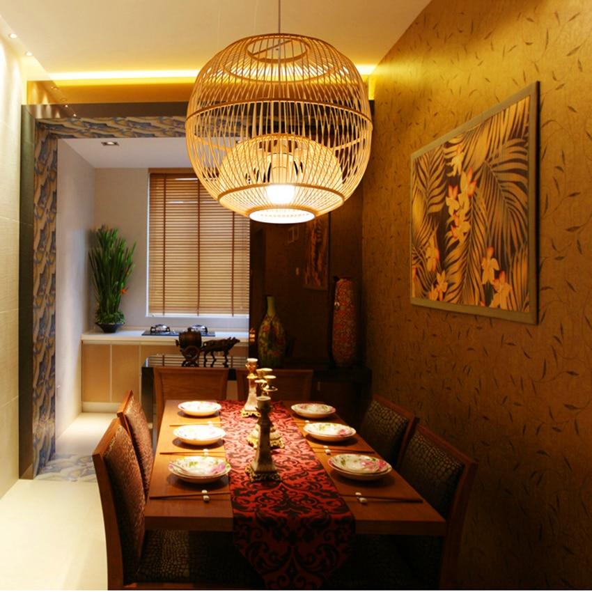 Freyza - Calico - Bamboo Pendant Hanging Light