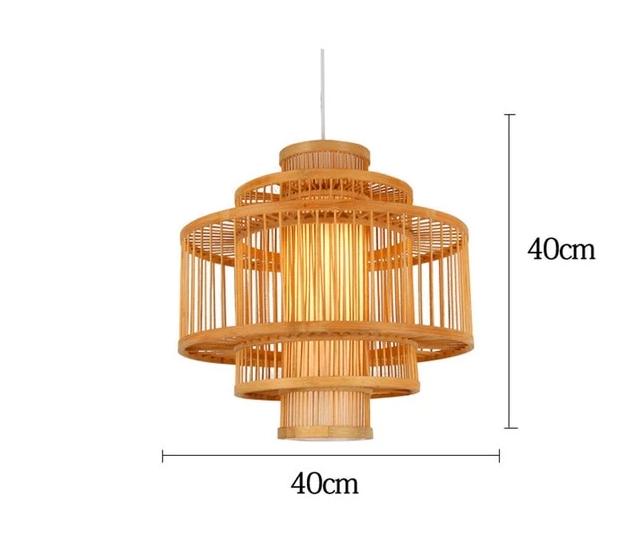 Freyza - Calico - Bamboo Pendant Hanging Light