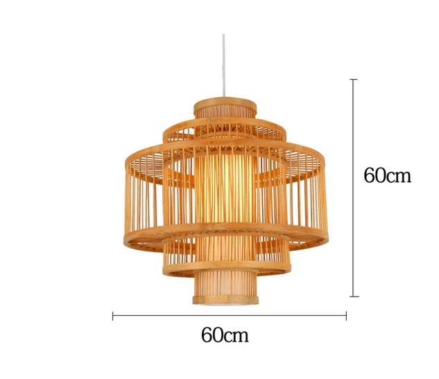 Freyza - Calico - Bamboo Pendant Hanging Light