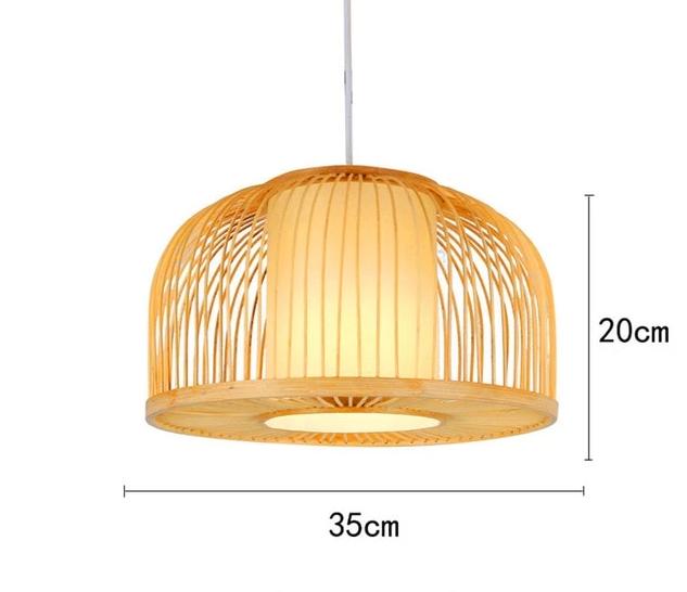 Freyza - Calico - Bamboo Pendant Hanging Light