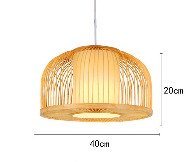 Freyza - Calico - Bamboo Pendant Hanging Light