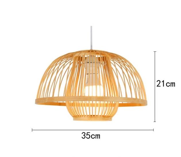 Freyza - Calico - Bamboo Pendant Hanging Light