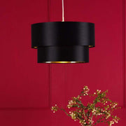 RuteShade | Stylish Black Gold Modern Pendant Light Fixture 1