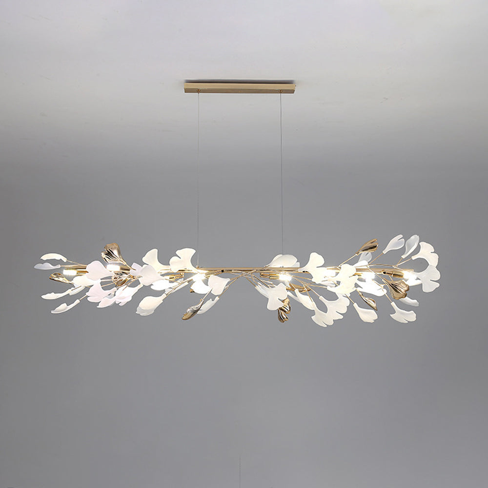 Freyza | Lustre en céramique dorée – Salle à manger et salon modernes