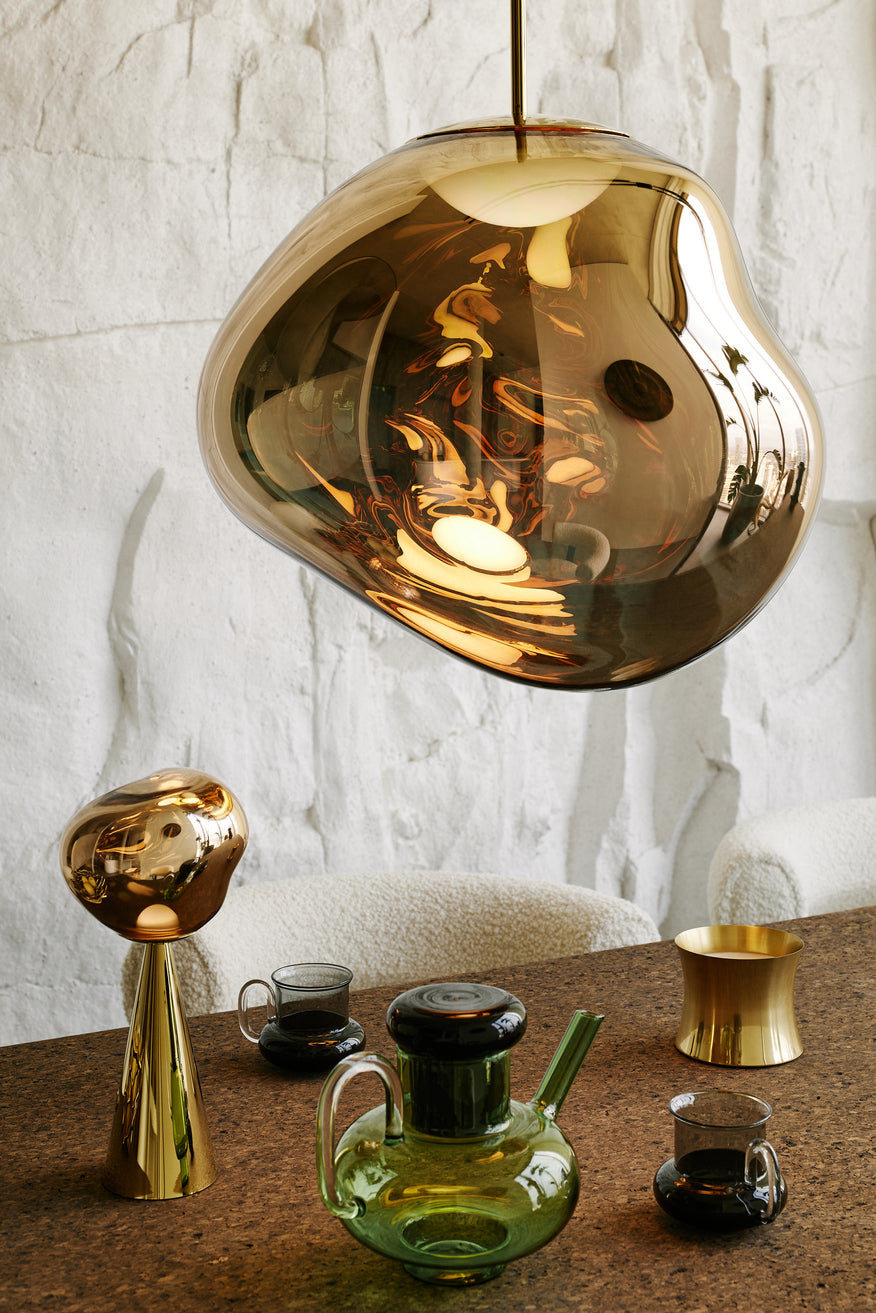MeltGlow | Elegant Portable Rechargeable LED Table Lamp in Gold 3