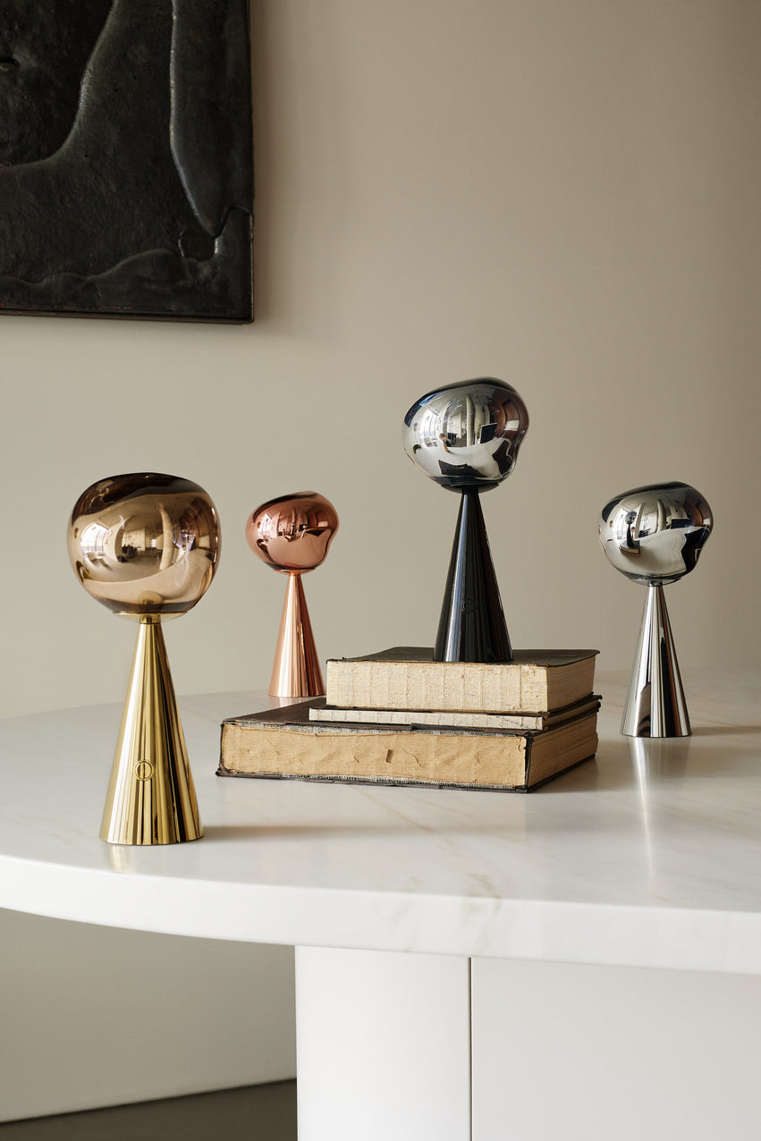 MeltGlow | Elegant Portable Rechargeable LED Table Lamp in Gold 5