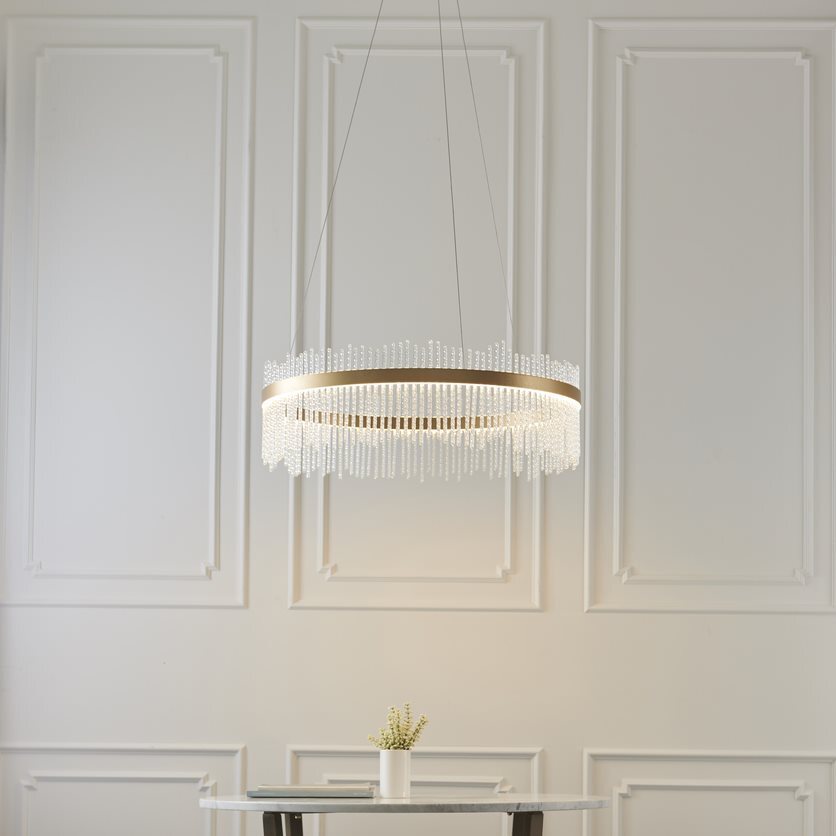 AuroraGold | Elegant Dimmable LED Pendant Ceiling Light Fixture 1