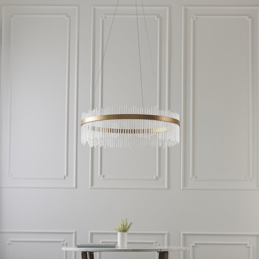 AuroraGold | Elegant Dimmable LED Pendant Ceiling Light Fixture 2