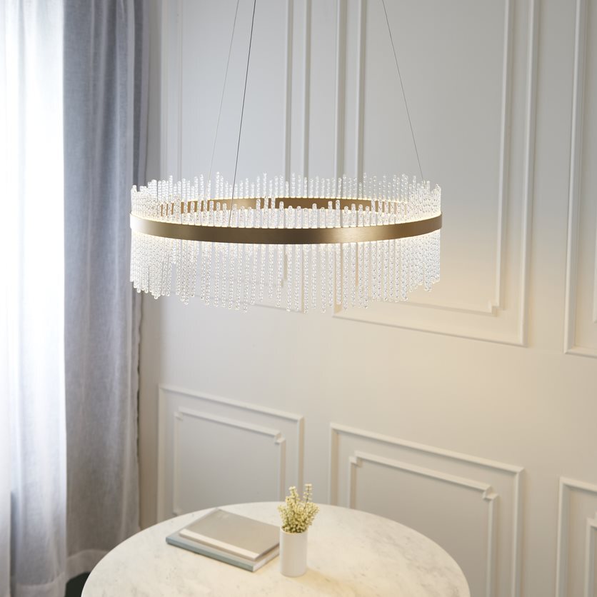 AuroraGold | Elegant Dimmable LED Pendant Ceiling Light Fixture 3