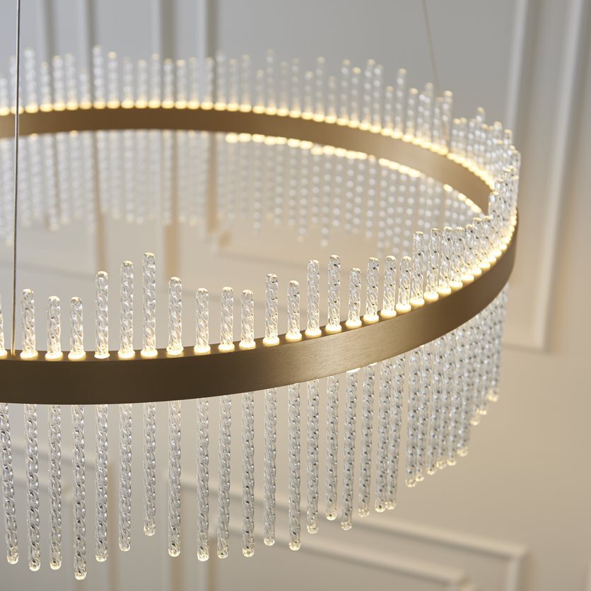 AuroraGold | Elegant Dimmable LED Pendant Ceiling Light Fixture 4