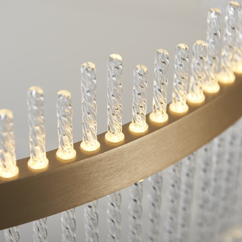 AuroraGold | Elegant Dimmable LED Pendant Ceiling Light Fixture 6