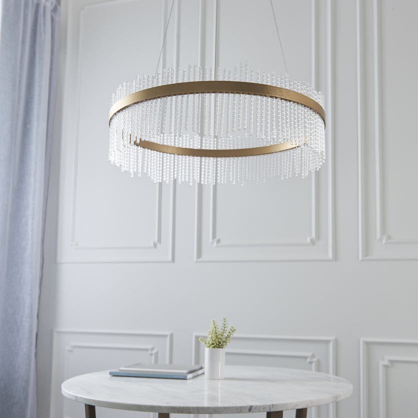 AuroraGold | Elegant Dimmable LED Pendant Ceiling Light Fixture 7
