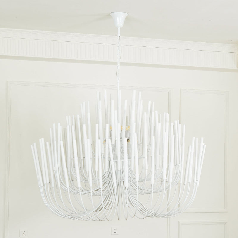 Lustre en bois de luxe postmoderne à plusieurs lampes Freyza | Ulshayra – Salle à manger et salon modernes