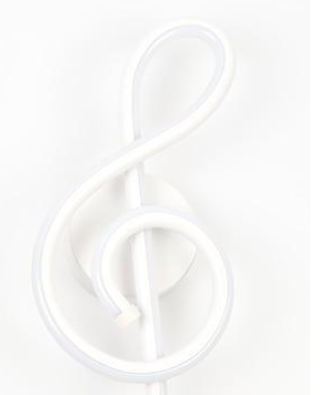 Freyza - applique murale LED en forme de note de musique