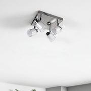 Freyza - Jacey 4 Light Polished Chrome Ceiling Spotlight Plate