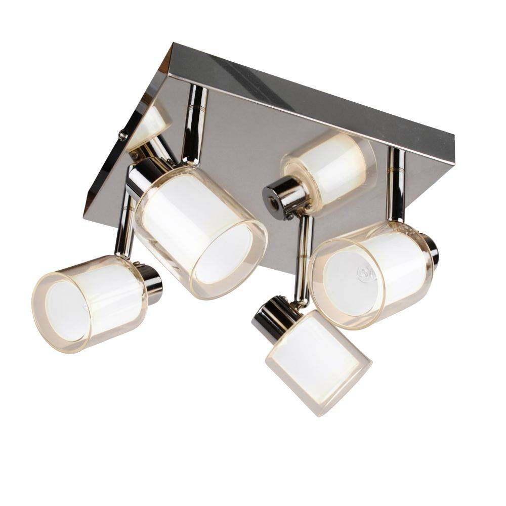 Freyza - Jacey 4 Light Polished Chrome Ceiling Spotlight Plate
