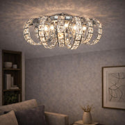 Luminara | Elegant Polished Chrome Crystal LED Wall Light 1