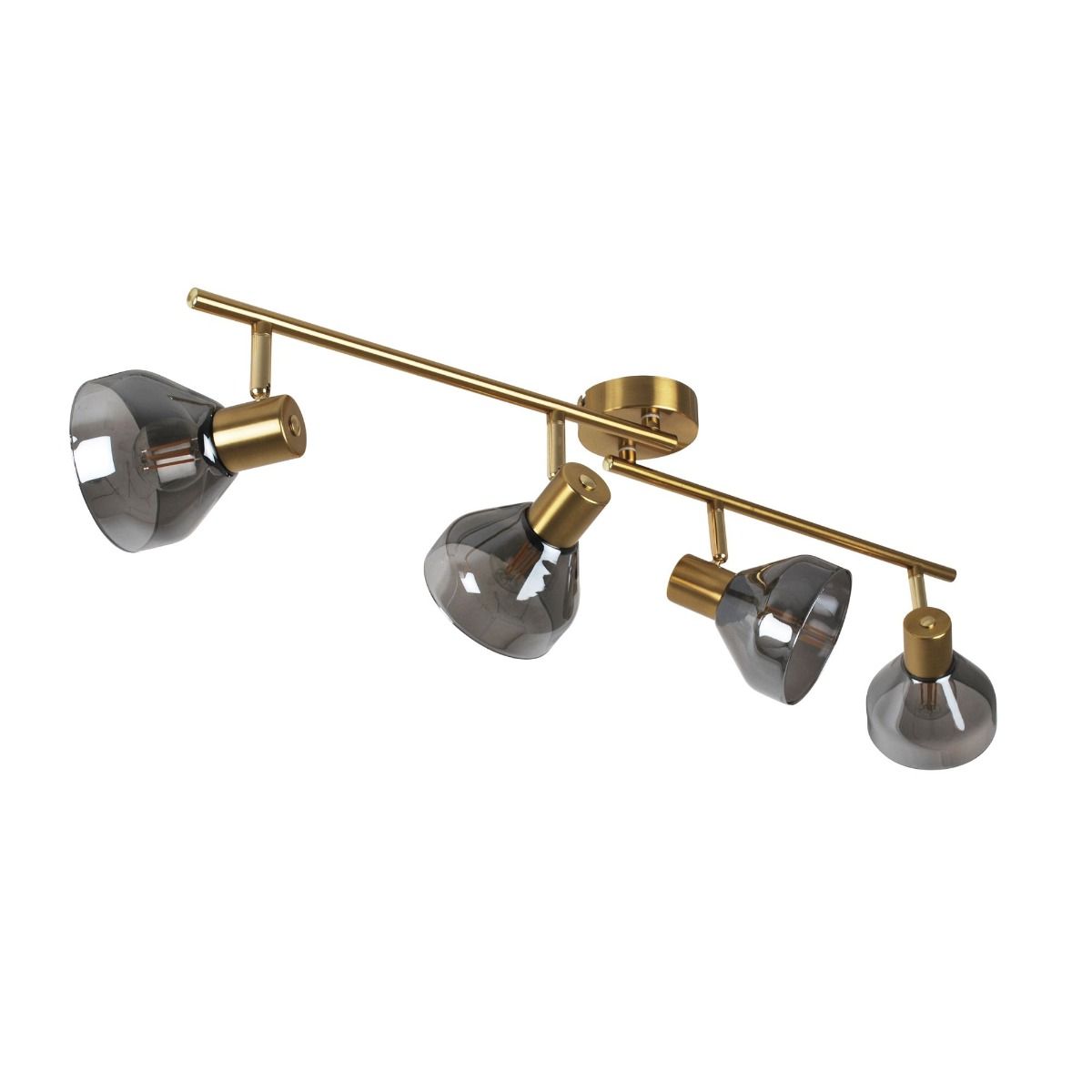 Freyza - Fosco 4 Light Split Bar Brass Spot Ceiling Light
