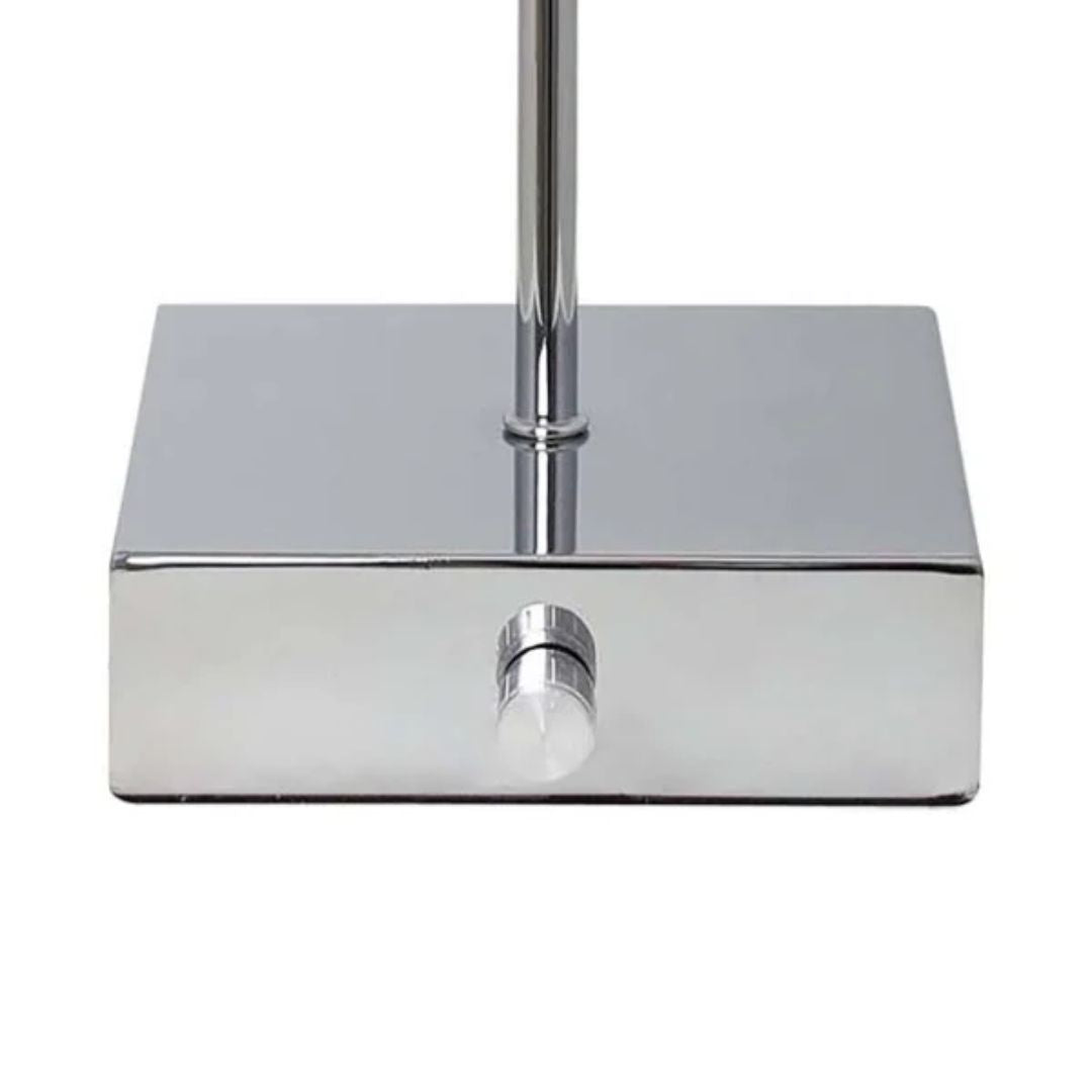 Freyza -  Polish Chrome Rechargeable Table Lamp | Sleek Minimalist LED Design with 3-Way Dimmer | Portable Cordless Lighting for Home & Office