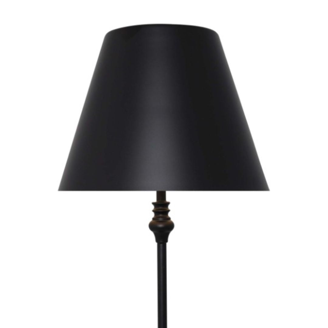 Freyza - Lustre Black Rechargeable Table Lamp | Sleek Minimalist LED Design with 3-Way Dimmer | Portable Cordless Lighting for Home & Office