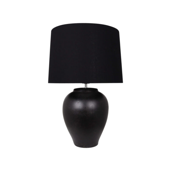 Ceramica Noir | Striking Textured Black Ceramic Table Lamp 3