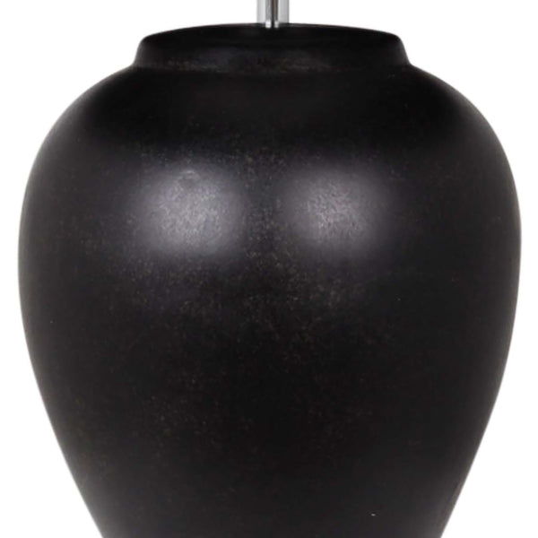 Ceramica Noir | Striking Textured Black Ceramic Table Lamp 7