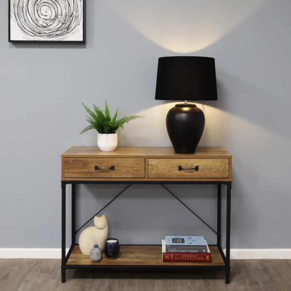 Ceramica Noir | Striking Textured Black Ceramic Table Lamp 2