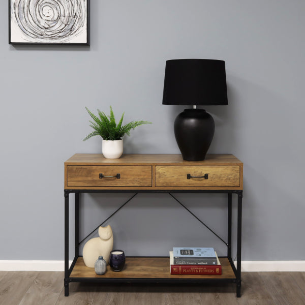 Ceramica Noir | Striking Textured Black Ceramic Table Lamp 1