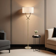 Freyza - Justina Antique Brass Floor Lamp