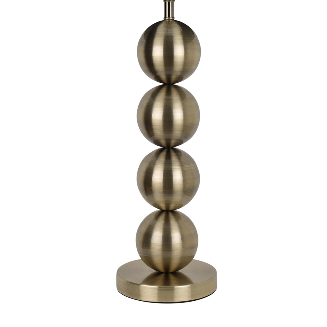 AilaBrass | Elegant Antique Brass Table Lamp with Velour Shade 6