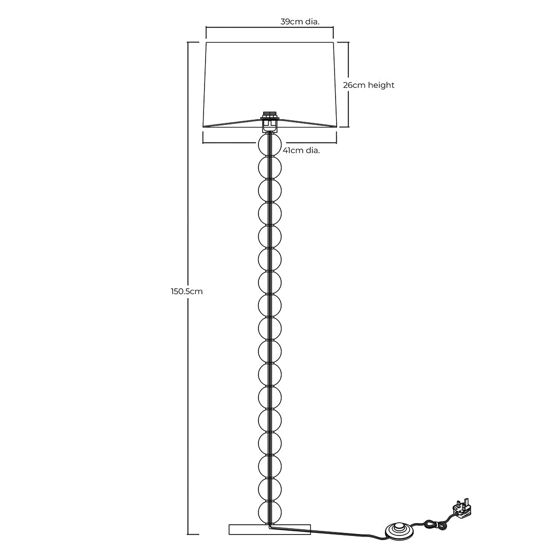 Freyza - Kayleigh Wooden Floor Lamp