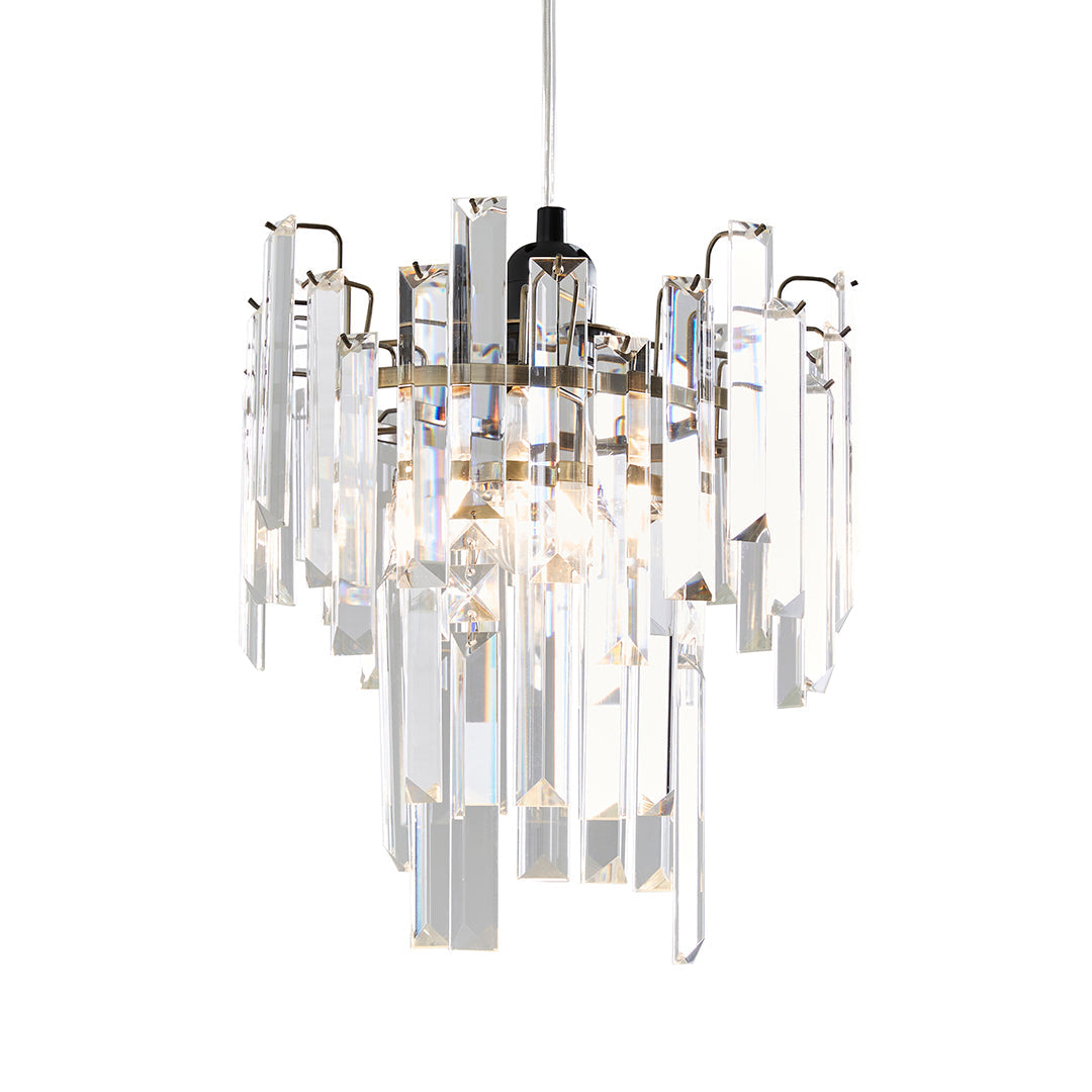 BrassElegance | Glamorous Antique Brass Glass Pendant Light Shade 2