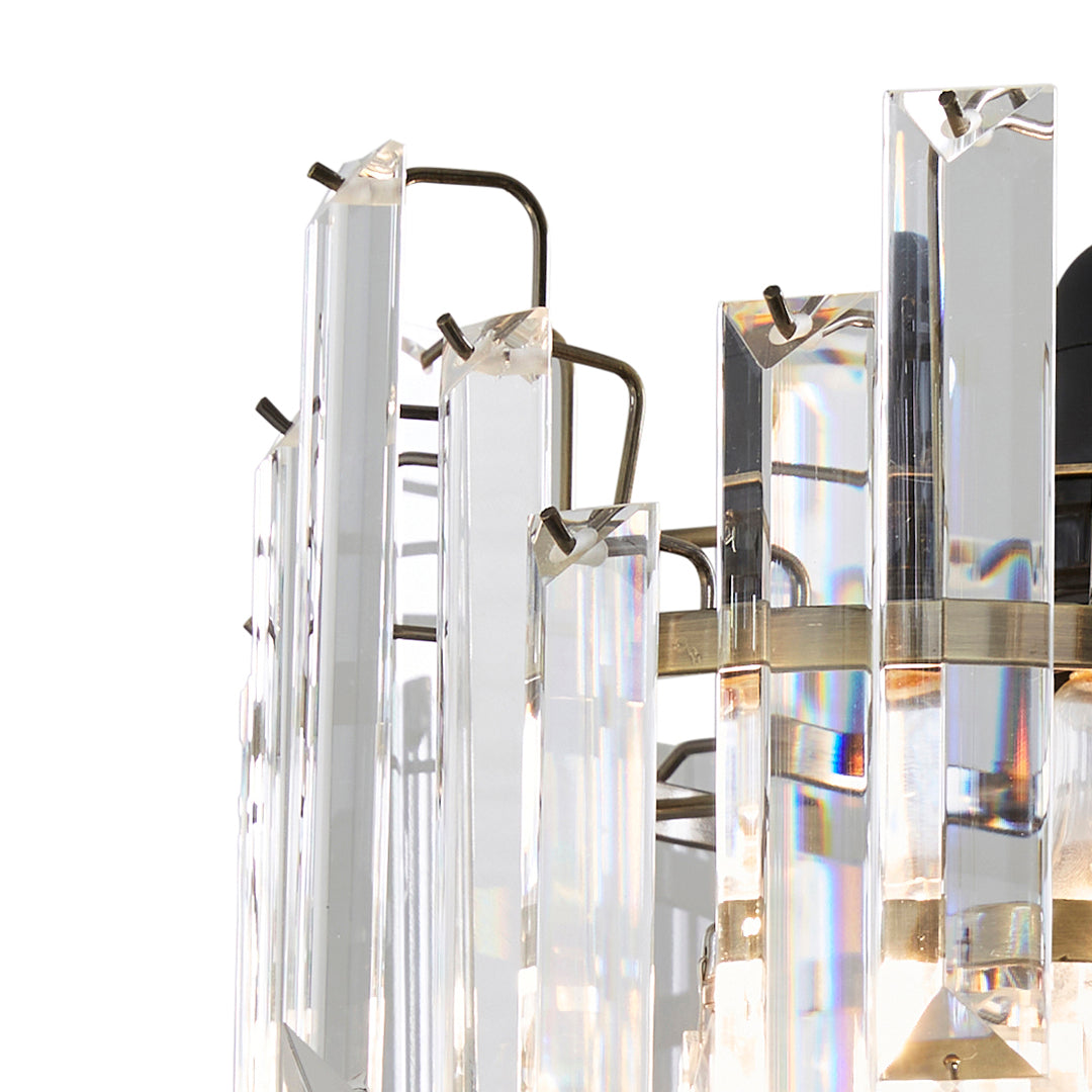 BrassElegance | Glamorous Antique Brass Glass Pendant Light Shade 4